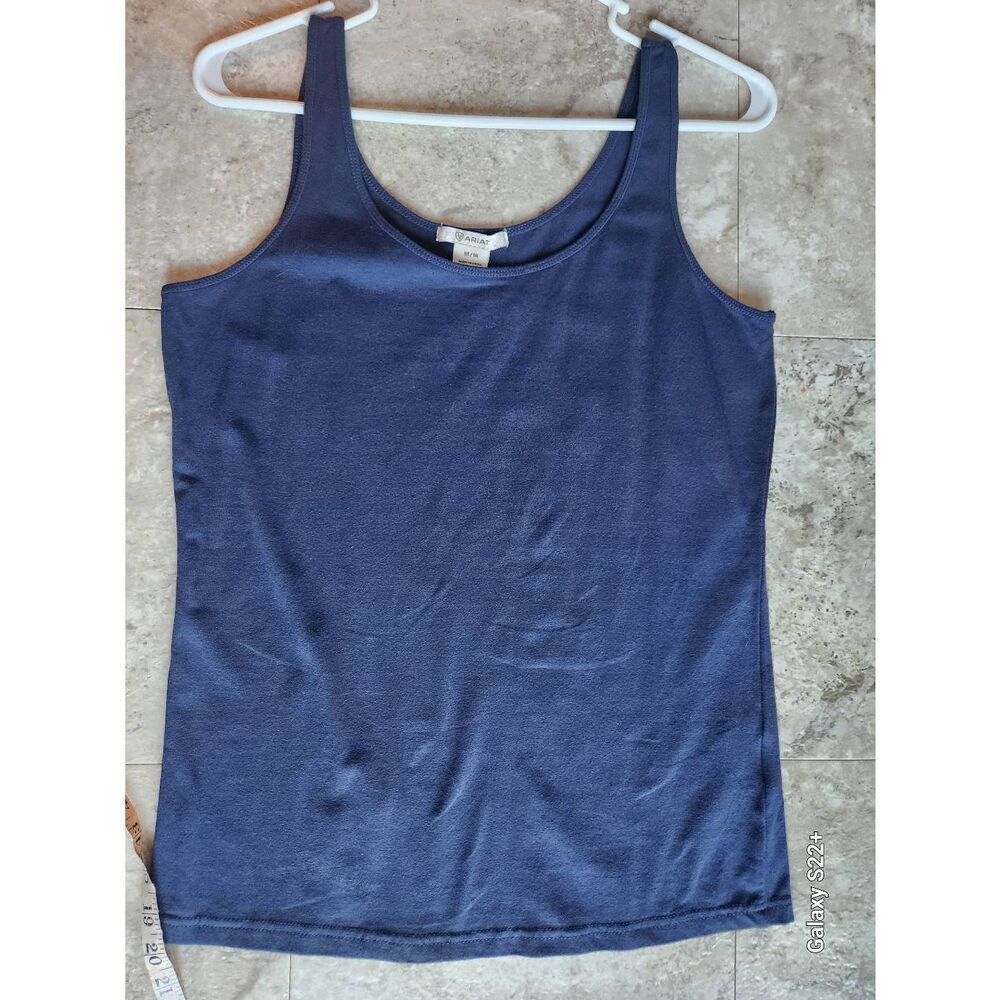 E14 Ariat navy tank top
